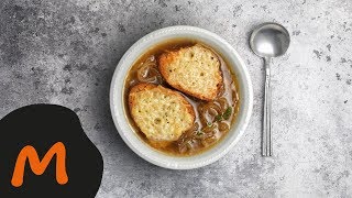 Zwiebelsuppe mit Greyerzertoast – Migusto Rezept [upl. by Eriam]