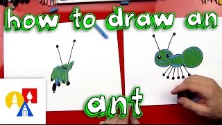 How To Draw An Ant Young Artists [upl. by Sula]