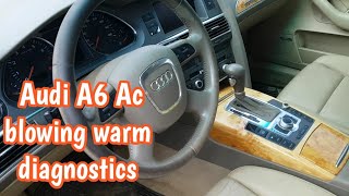 How To Troubleshoot Audi A6 Quattro AC That Blows Warm Air [upl. by Aikkan]