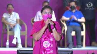 FULL SPEECH Leni Robredo in Iloilo City [upl. by Atinrev782]