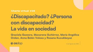 ¿DISCAPACITADO ¿PERSONA CON DISCAPACIDAD LA VIDA EN SOCIEDAD [upl. by Nuncia]