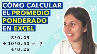 Como calcular el promedio ponderado en Excel [upl. by Beichner]