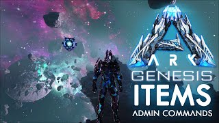 Ark Genesis Items Weapons Skins and more  Admin Commands [upl. by Guglielmo]