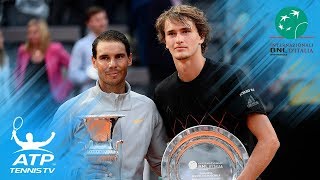 Nadal Battles Past Zverev Wins Record 8th Rome Title  Rome 2018 Final Highlights [upl. by Enilesor]