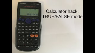 TrueFalse Verify mode on a calculator [upl. by Larual]