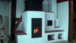 Making a woodstove with bricks and cast metal [upl. by Amalbena]