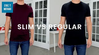 Slim Fit vs Regular Fit TShirts  Fit Guide feat HampM [upl. by Kathlene853]