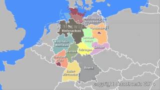 Deutschland im Überblick  16 Bundesländer [upl. by Christy]