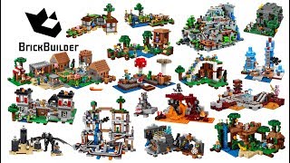 All Lego Minecraft sets compilation  Lego Speed Build for Collectors [upl. by Anwahsad768]