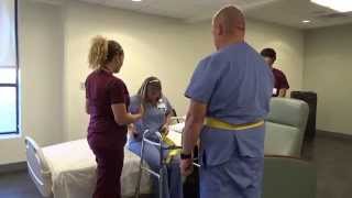 Physical Therapy Transfer Training  How To Transfer From Wheelchair To Bed [upl. by Ives]