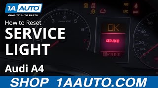 How to Reset Service Light 0409 Audi A4 [upl. by Lytsirk]