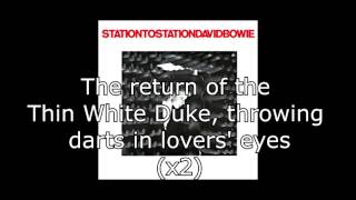 Station to Station  David Bowie  Lyrics [upl. by Nuawd300]