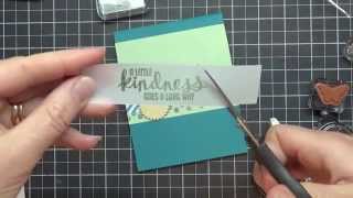 Stamping 101 How To Use Vellum Card Stock [upl. by Katushka]