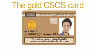 The gold CSCS card [upl. by Yerroc]