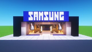 Minecraft Tutorial How To Make A Samsung Store 2021 City Tutorial [upl. by Kehr]