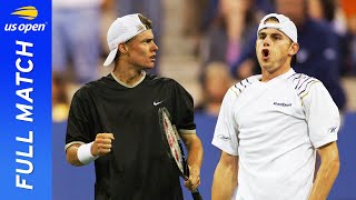 Lleyton Hewitt vs Andy Roddick Full Match  2001 US Open Quarterfinal [upl. by Aicemaj]