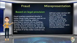 What is Difference Between Fraud amp Misrepresentation [upl. by Slyke]