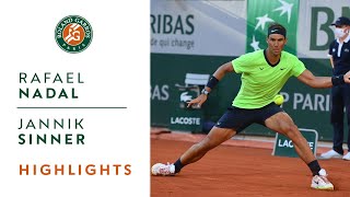 Rafael Nadal vs Jannik Sinner  Round 4 Highlights I RolandGarros 2021 [upl. by Poree]