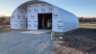 SteelMaster Quonset Hut Sheathing Complete [upl. by Nallij]