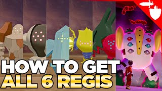 How to Get all 6 Regis in the Crown Tundra Regidrago Regieleki Regigigas Pokemon Sword Shield DLC [upl. by Rehpotsyrhc943]