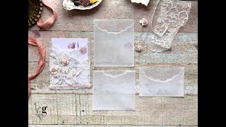 Vellum Pockets Tutorial  Dainty Embellishments for Journals and Cards [upl. by Werdnael]