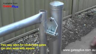 Gate Latch 2 way for round pipe and square [upl. by Wilton]