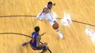 Russell Westbrook SICK Shammgod and Pass for 22nd Assist  121716 [upl. by Emmey1]