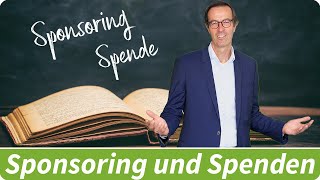 Sponsoring und Spenden [upl. by Gnex]