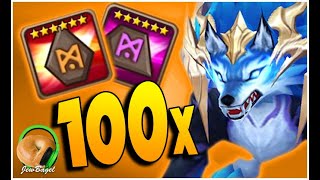 100 DETERMINATION RUNE CRAFTS for DAMAGE TRICARU Summoners War [upl. by Hyde952]