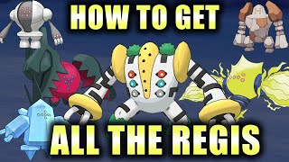 HOW TO GET ALL REGIS IN POKEMON SWORD AND SHIELD CROWN TUNDRA INCLUDING REGIGIGAS [upl. by Mak]