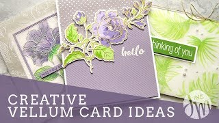 Creative Vellum Cards amp Techniques [upl. by Evot]