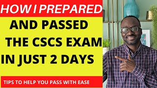 How I Prepared amp Passed The CSCS Exam In Just 2 Days 2024 [upl. by Aratihc]