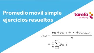 Promedio móvil simple ejercicios resueltos [upl. by Meehsar]