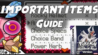 Important Items Guide Pokemon Radical Red Slightly Outdated [upl. by Manly]