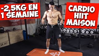 Perdre 25kg de gras en 1 semaine  10min cardio HIIT maison [upl. by Johanna]