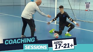 Part 1  Tony Elliott Futsal Goalkeeper Techniques  FA Learning Coaching Session [upl. by Canfield865]