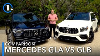 2021 Mercedes GLA vs GLB Comparison Review What Are The Differences [upl. by Hayidah580]