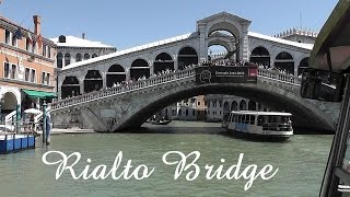 VENICE Rialto Bridge walk on bridge and view from boat [upl. by Ramad]