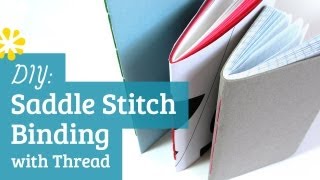 DIY Saddle Stitch Bookbinding Tutorial  Sea Lemon [upl. by Cordey]