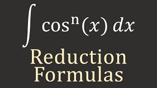 Calculus II Reduction Formulas [upl. by Nerat452]