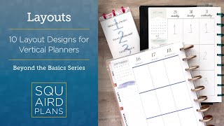 10 Layout Designs for Vertical Planners  Beyond the Basics  Happy Planner Vertical [upl. by Ylus]