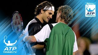 Federer v Hewitt ATP Finals 2004 Final Highlights [upl. by Donahoe]