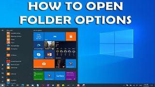 How to Open Folder Options in Windows 10 [upl. by Hannus40]