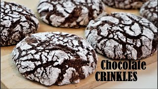 Fudgy And Chewy CHOCOLATE CRINKLES [upl. by Blank]