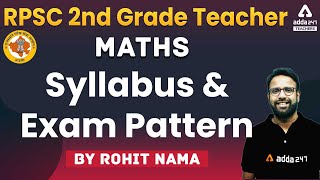 RPSC 2nd Grade Vacancy 2022  RPSC 2nd Grade Vacancy Maths Syllabus amp Exam Pattern [upl. by Nomzaj]