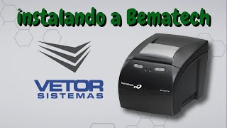 Instalando a impressora BEMATECH [upl. by Shafer]