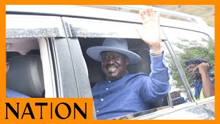 Raila Odinga arrives at JKIA [upl. by Shama]