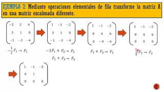 MATRICES ESCALONADAS [upl. by Dikmen]