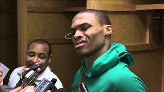 Russell Westbrook VS Reporters Top 5 Savage Moments [upl. by Ramburt]