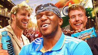 INDIA With MrBeast amp Logan Paul [upl. by Lonnard]